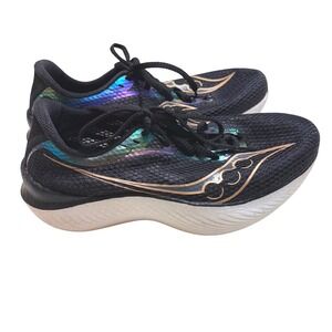 Saucony Women's Running Shoes Black Gold Iridescent PWRRUN Size 9
